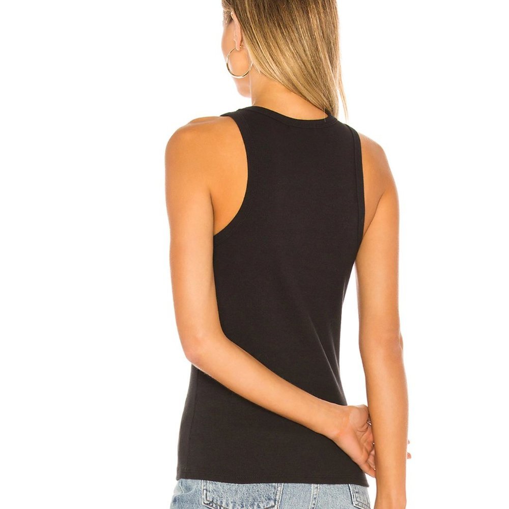 AGOLDE Black Ribbed Racerback - Picture 3 of 13